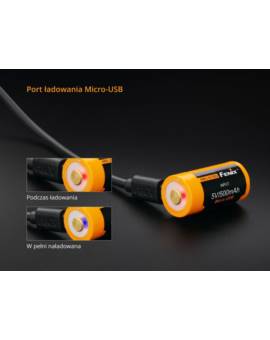 Akumulator Fenix USB ARB-L16U RCR123 700mA 16340
